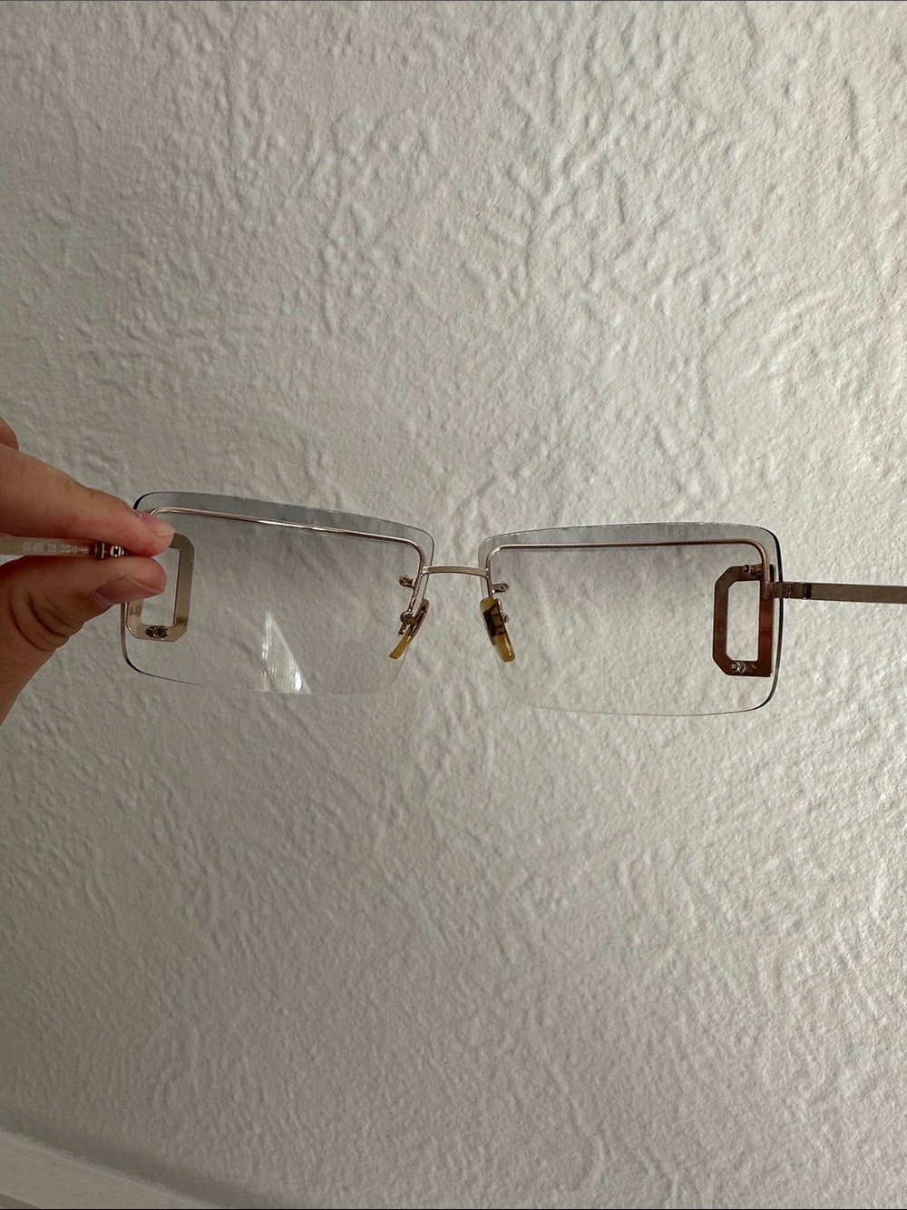 Dolce & Gabbana Rimless Sunglasses — DG444s Brown Gradient Lenses - Picture 7 of 13